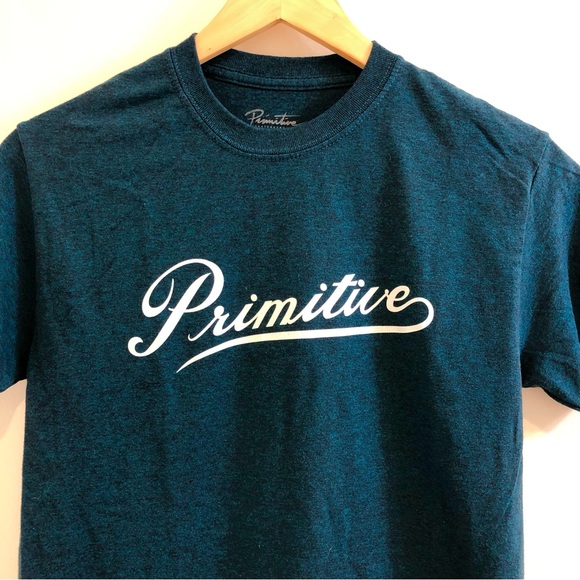 Primitive Skateboarding Short Sleeve T-Shirt. Dark Aquamarine Color. Size Small. - Picture 3 of 9